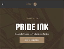 Tablet Screenshot of prideinkmaui.com